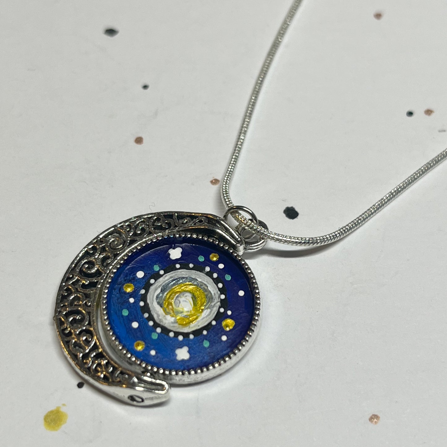 New Moon / Full Moon Reversible Necklace