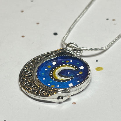 New Moon / Full Moon Reversible Necklace