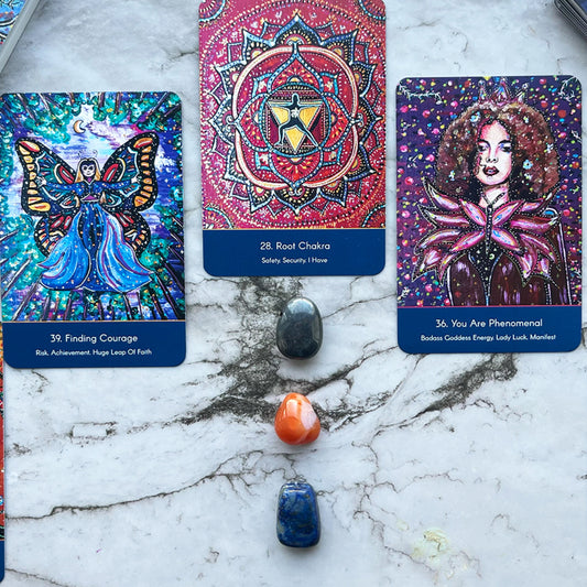 Talk, Tarot & Tea Oracle Deck & Velvet Bag