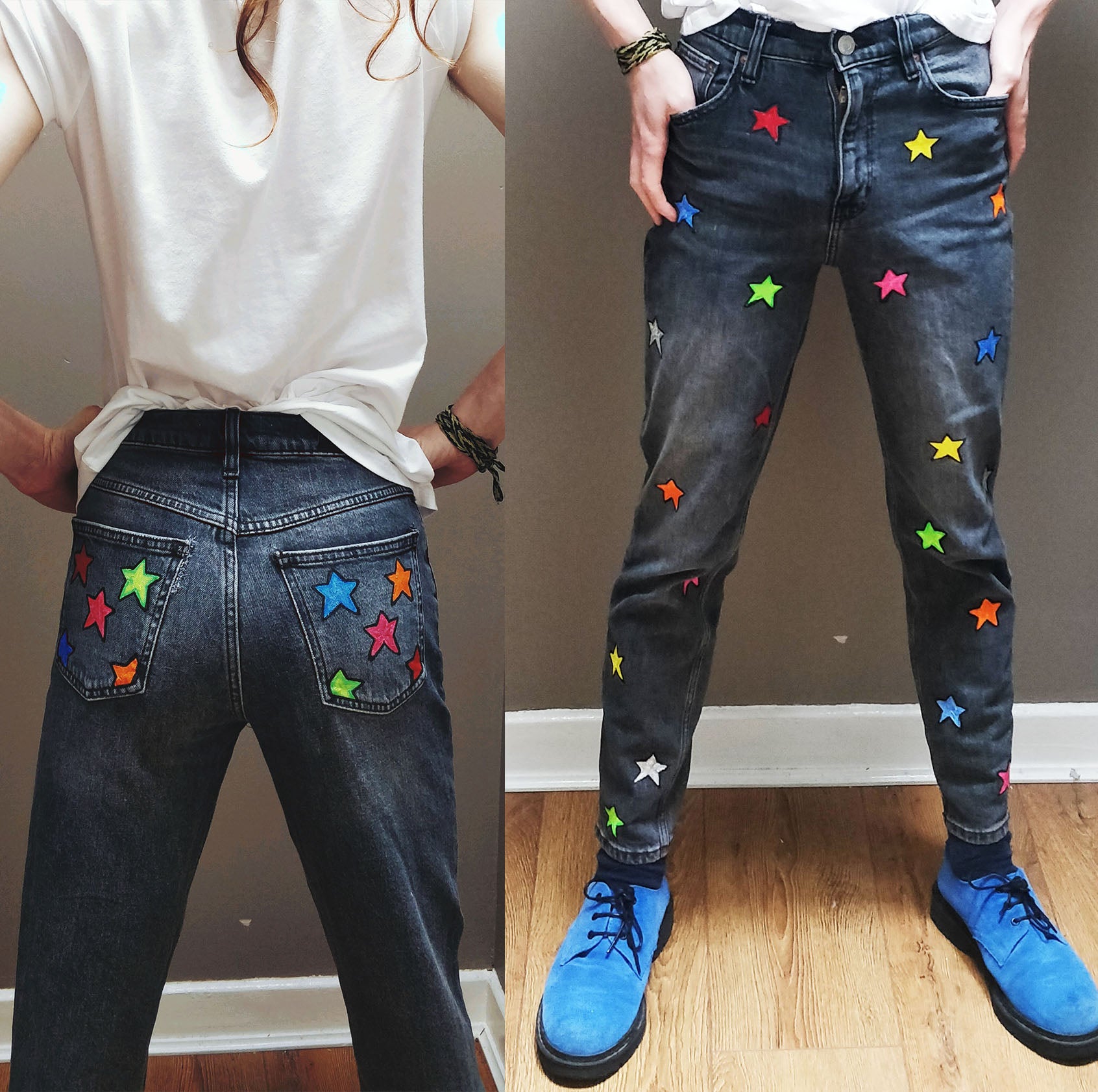 Custom Hand-Painted Denim Jeans (You Supply The Jeans) – Inner Wild Fire